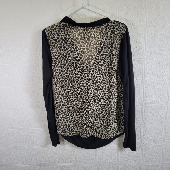 Maison Scotch animal print sheer back top - Picture 3 of 4